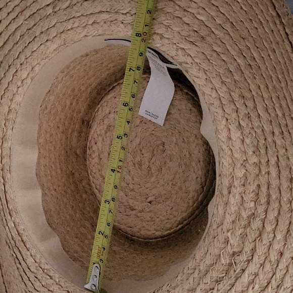 Waxed Wide Boater Straw Hat - Picture 4 of 6